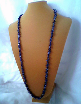 Blue Necklace, Hand Crafted Jewelry, Red Banks, MS